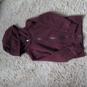 NWOT Carter's maroon full zip sweatshirt